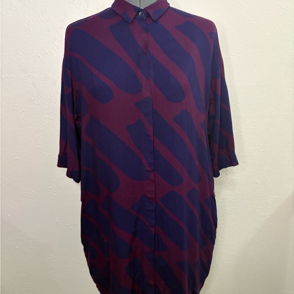 Marimekko Purple and Burgundy Dress